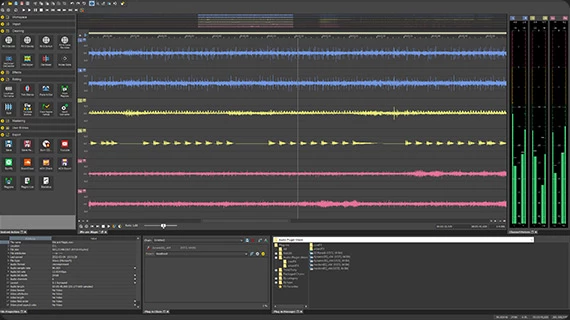 screenshot of Magix Sound Forge application interface