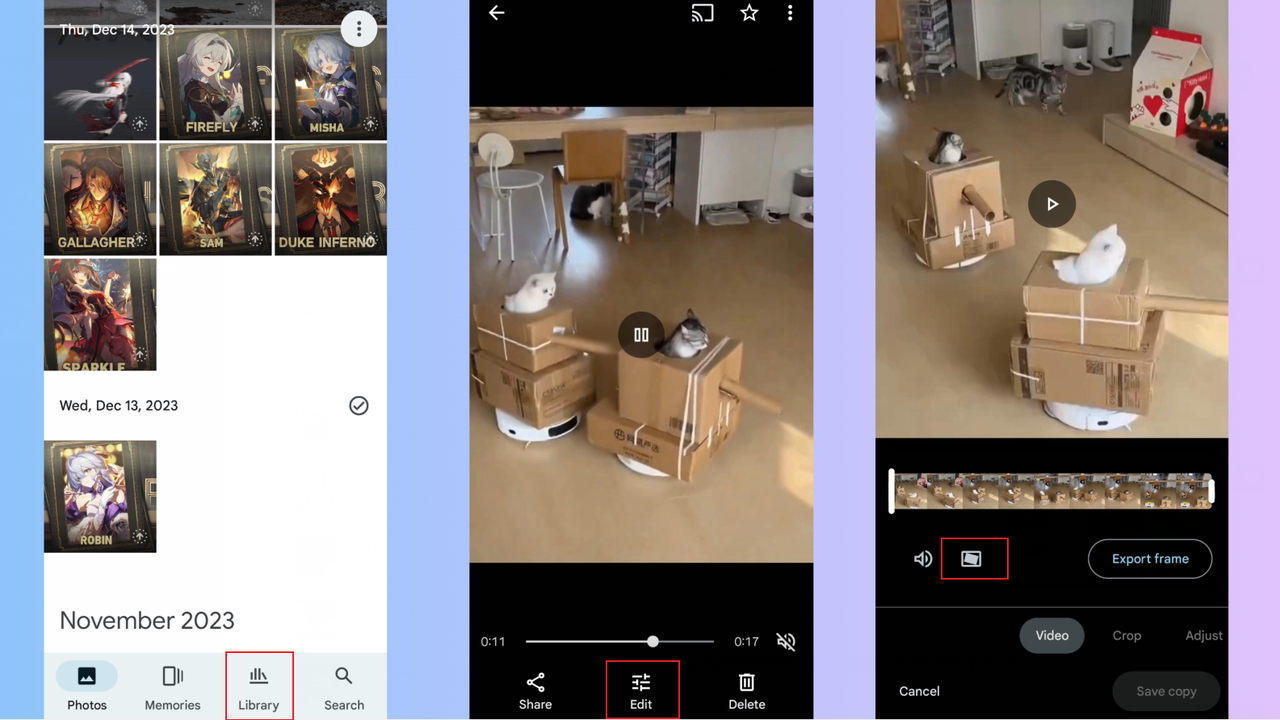 how to use video stabilizer in Google Photos