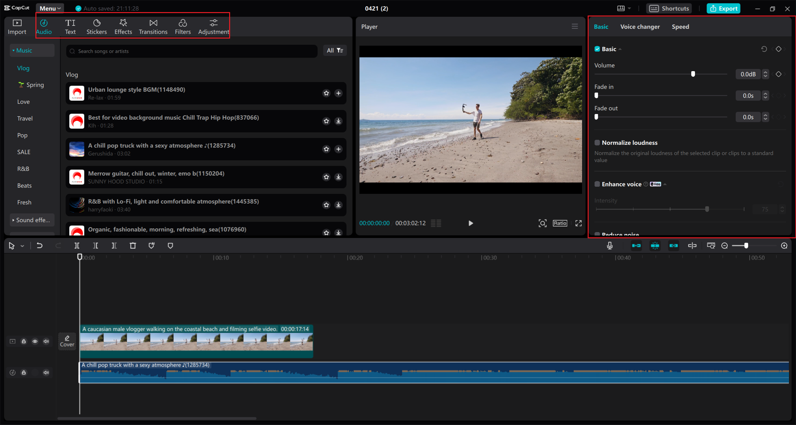 how to enhance your video on CapCut