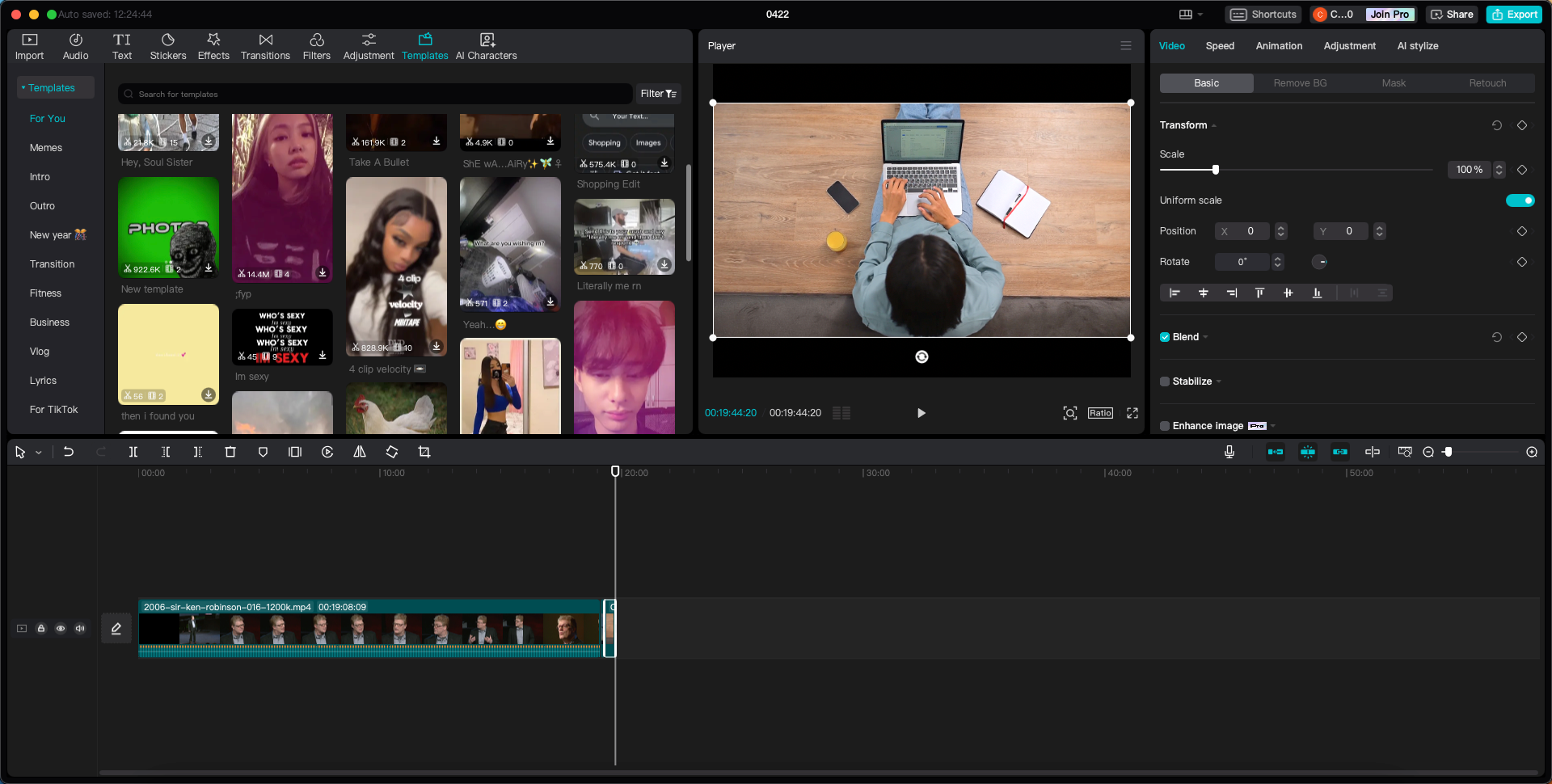 CapCut video editor