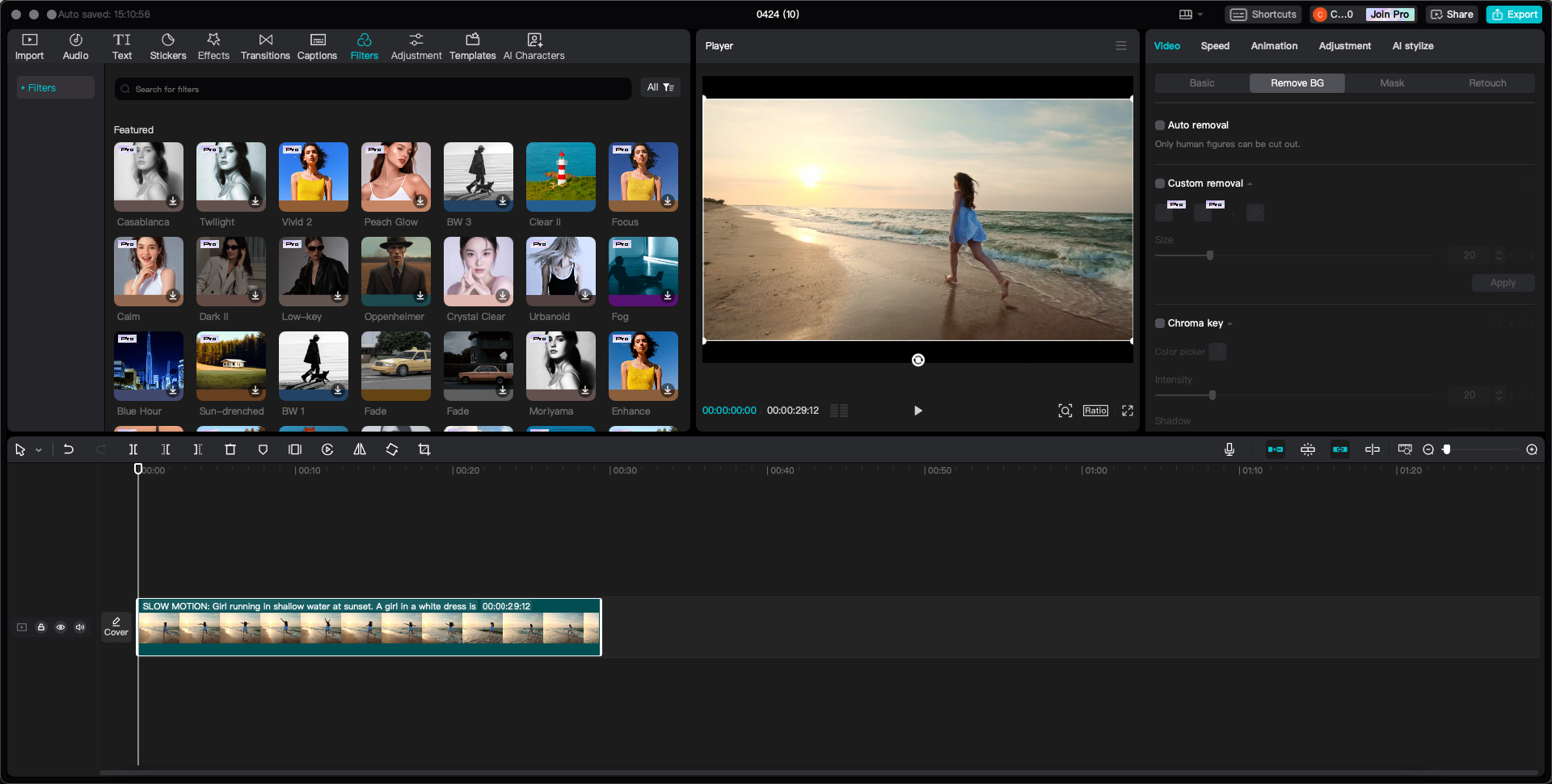 CapCut video editor