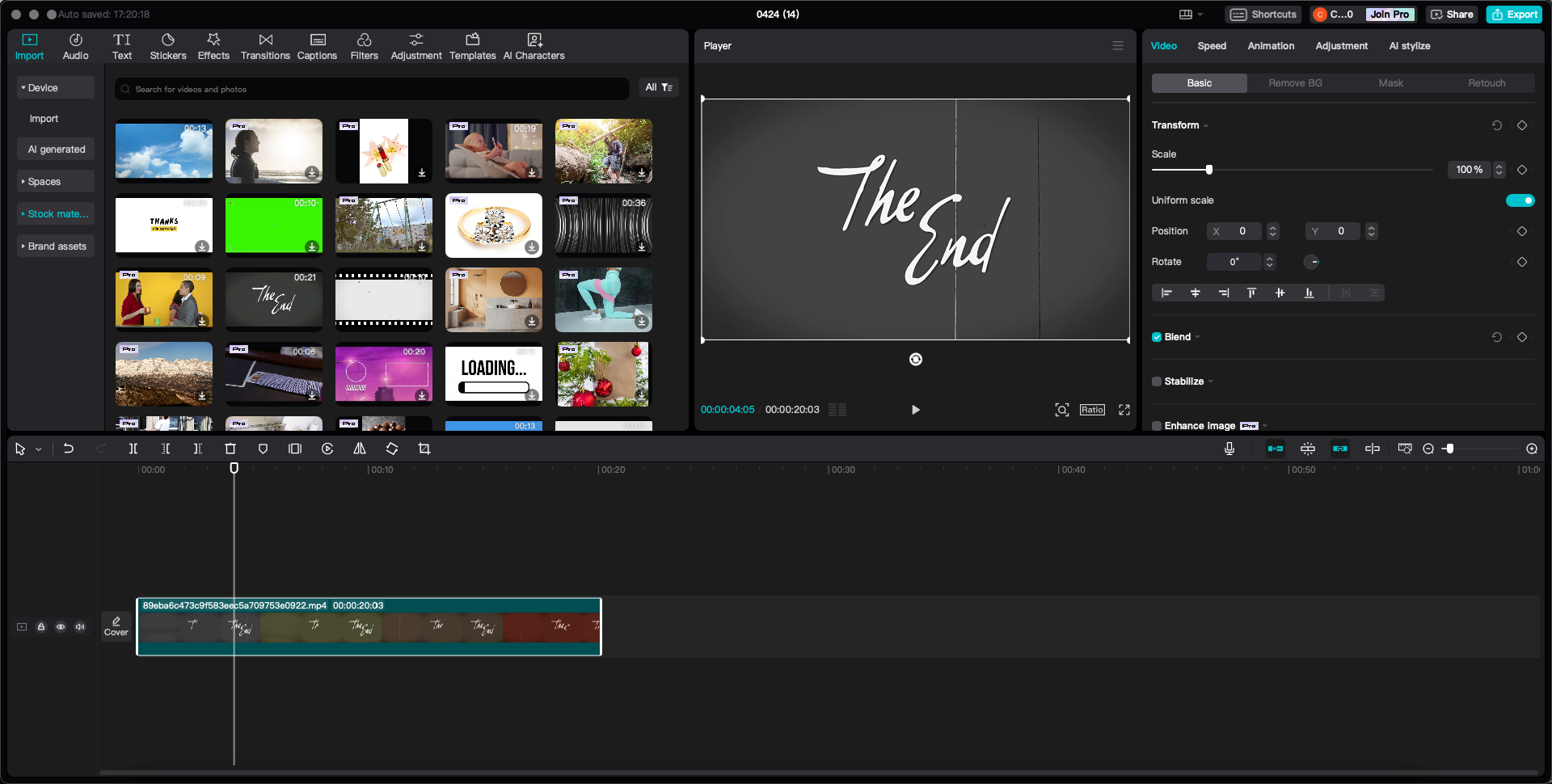 CapCut video editor