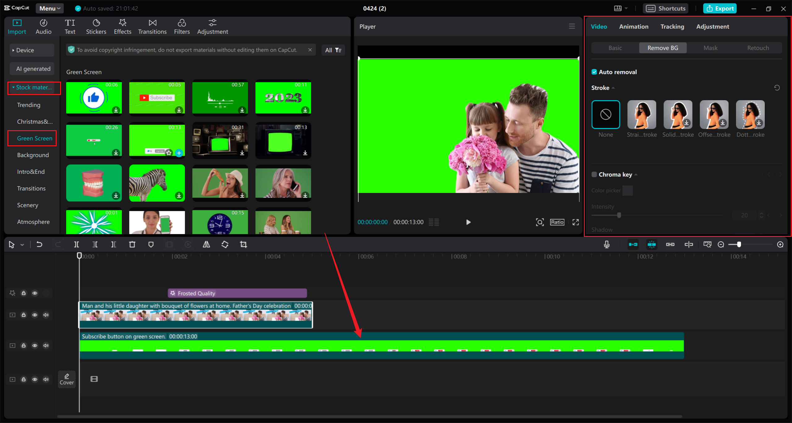 how to make a green screen video on CapCut