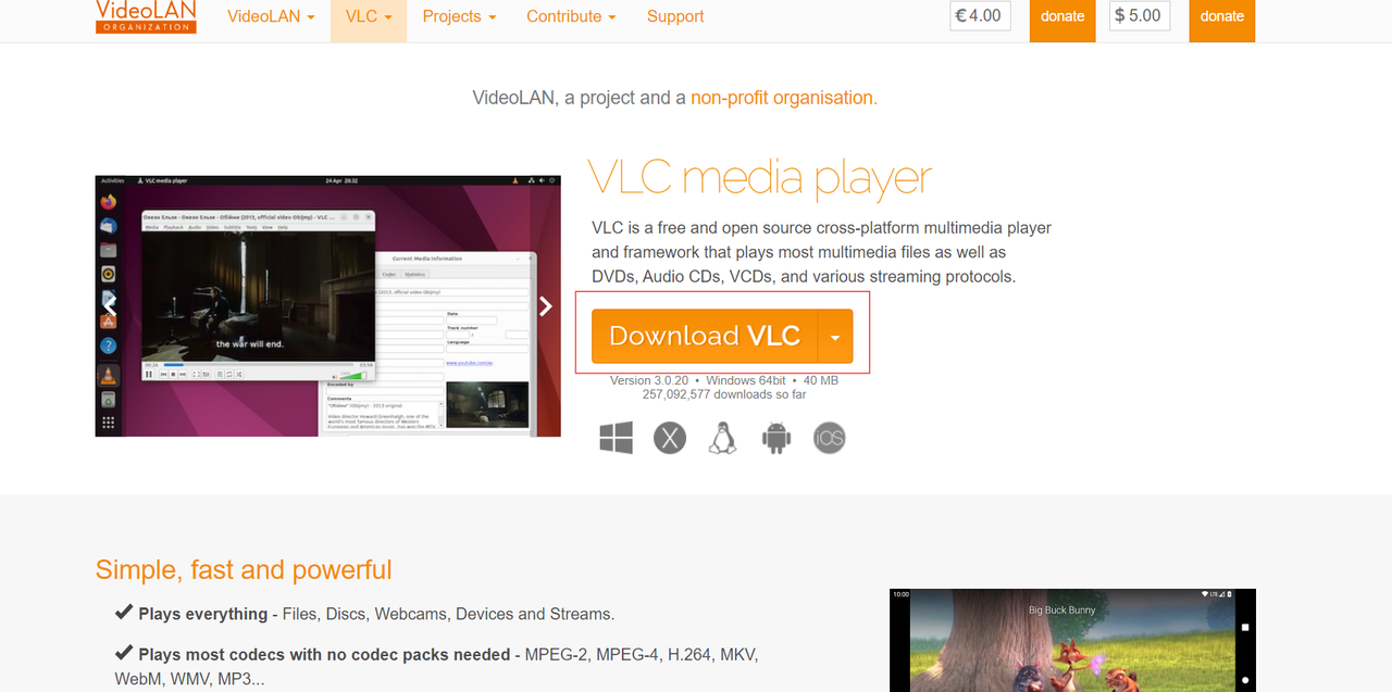 free download vlc video player