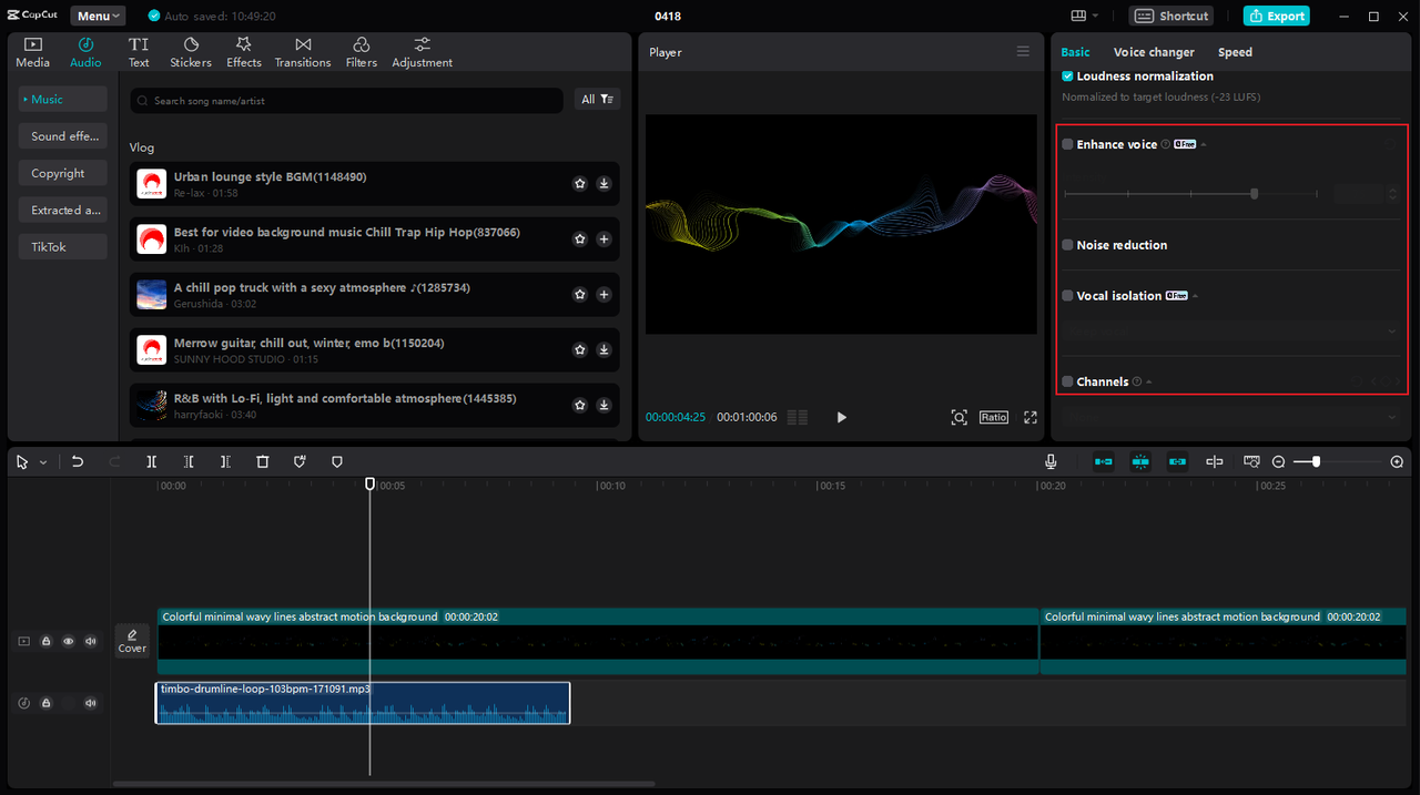 leverage CapCut's advanced audio editing capabilities