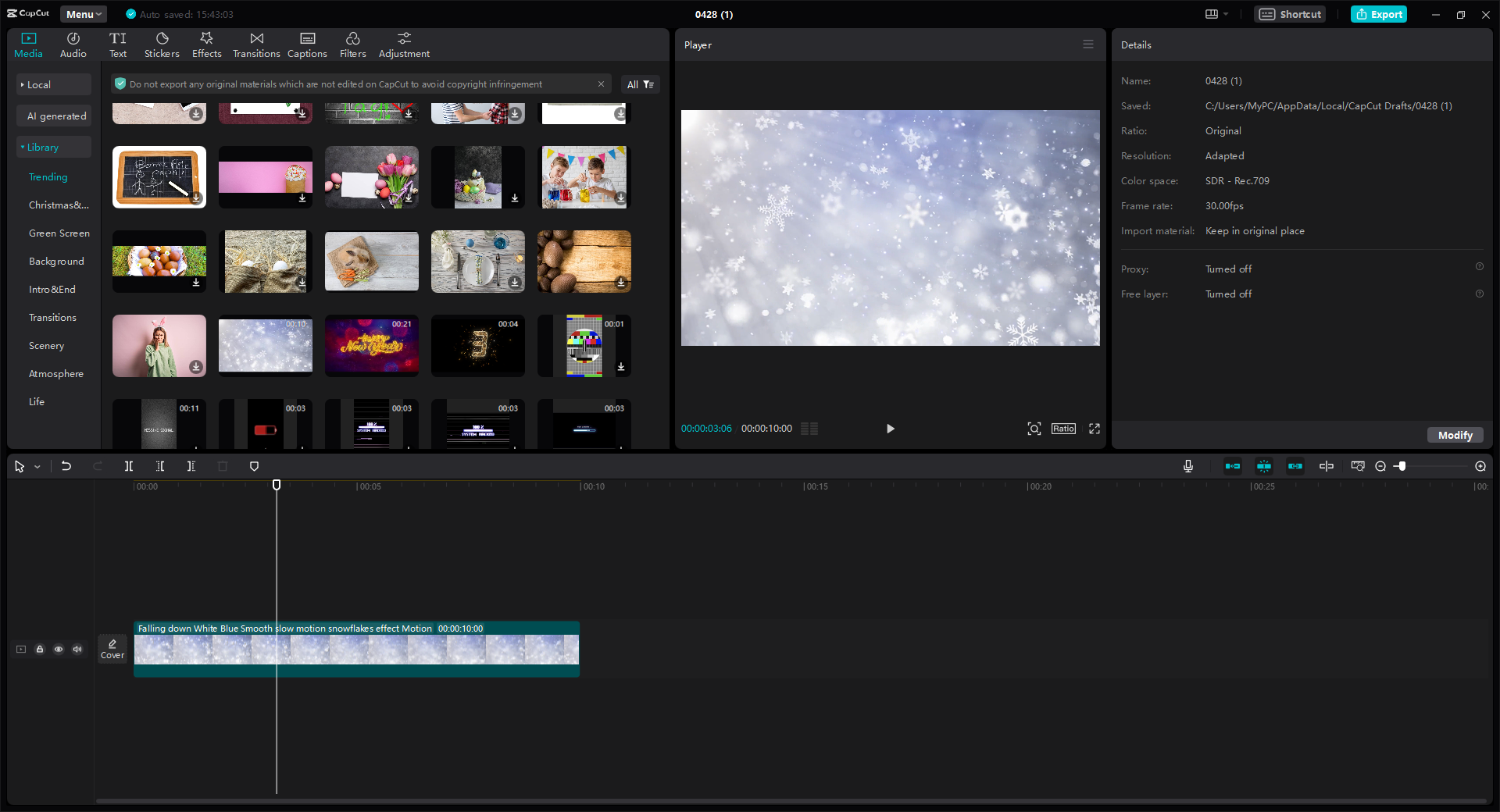 CapCut video editor