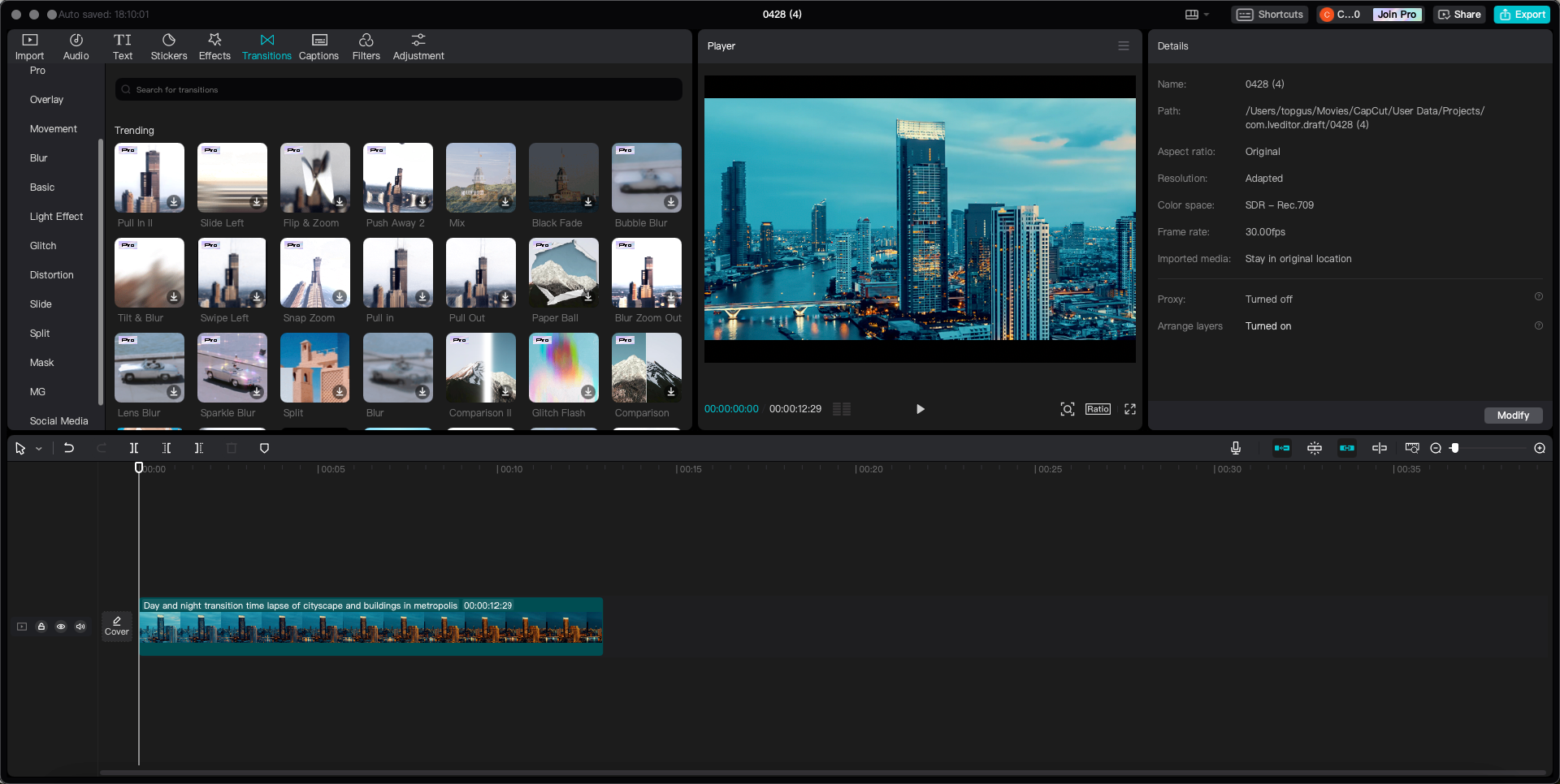 CapCut video editor