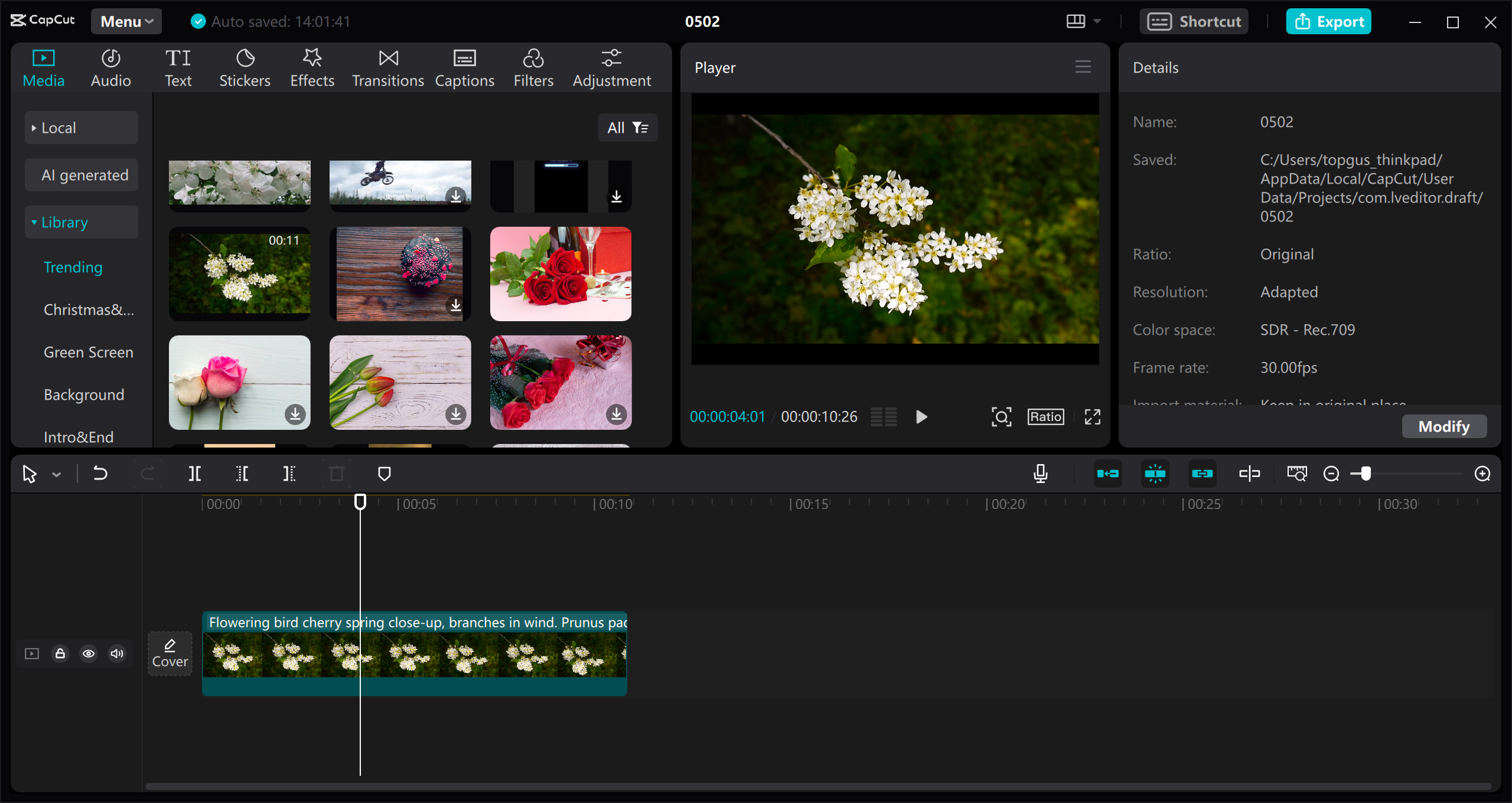 CapCut video editor