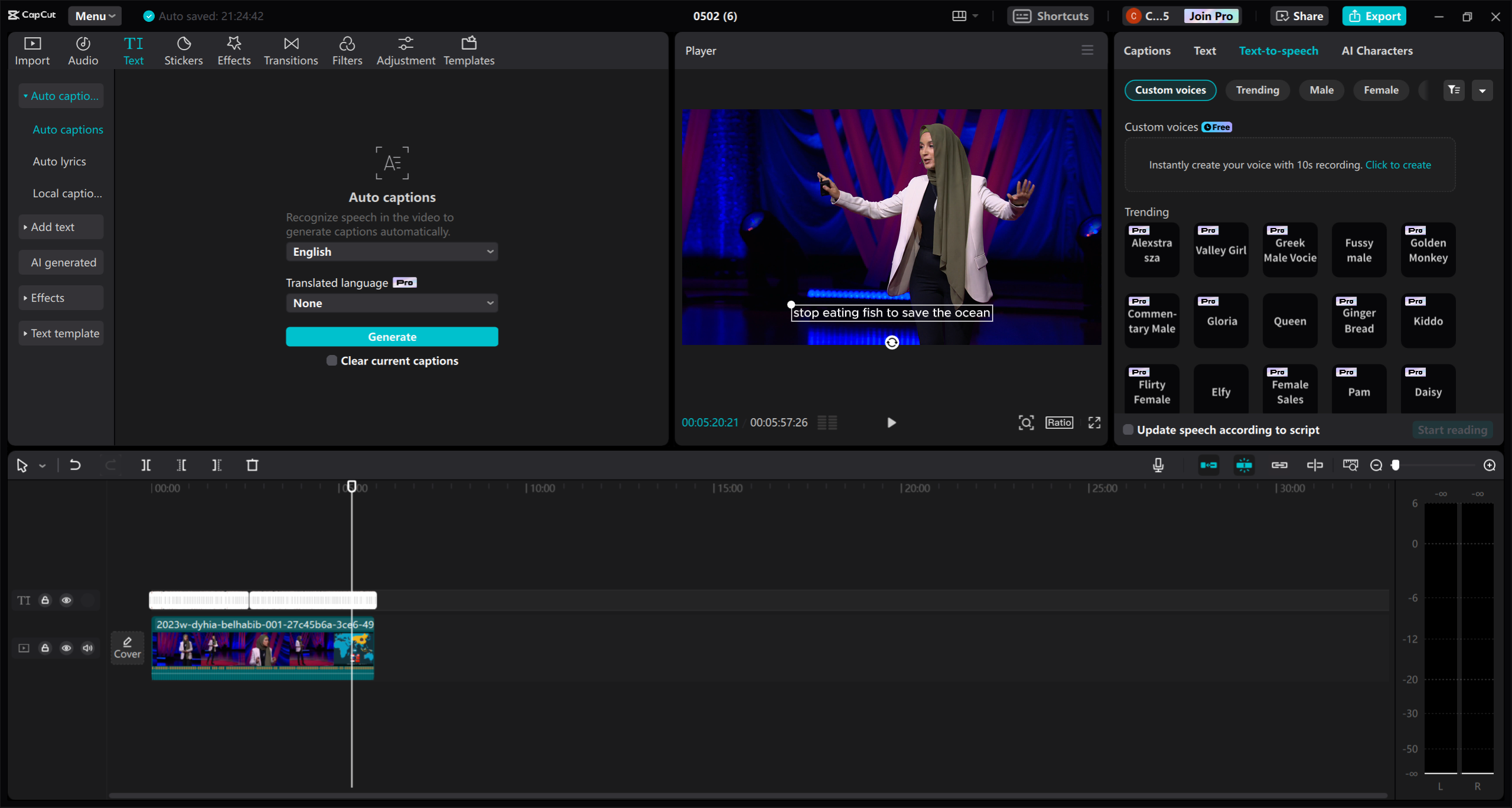 CapCut video editor