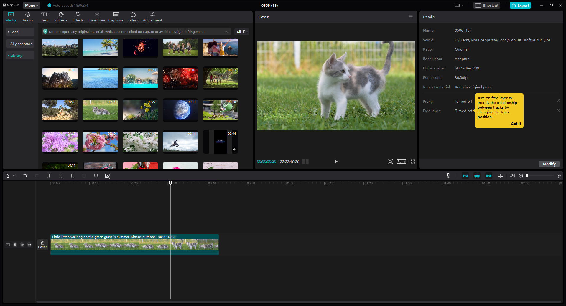 CapCut video editor