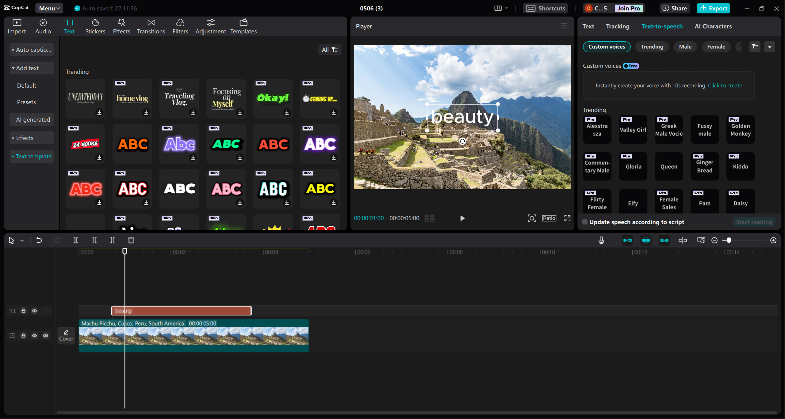 CapCut video editor