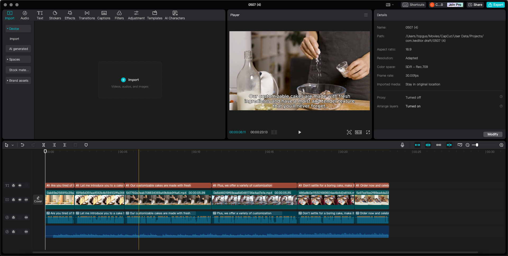 CapCut video editor