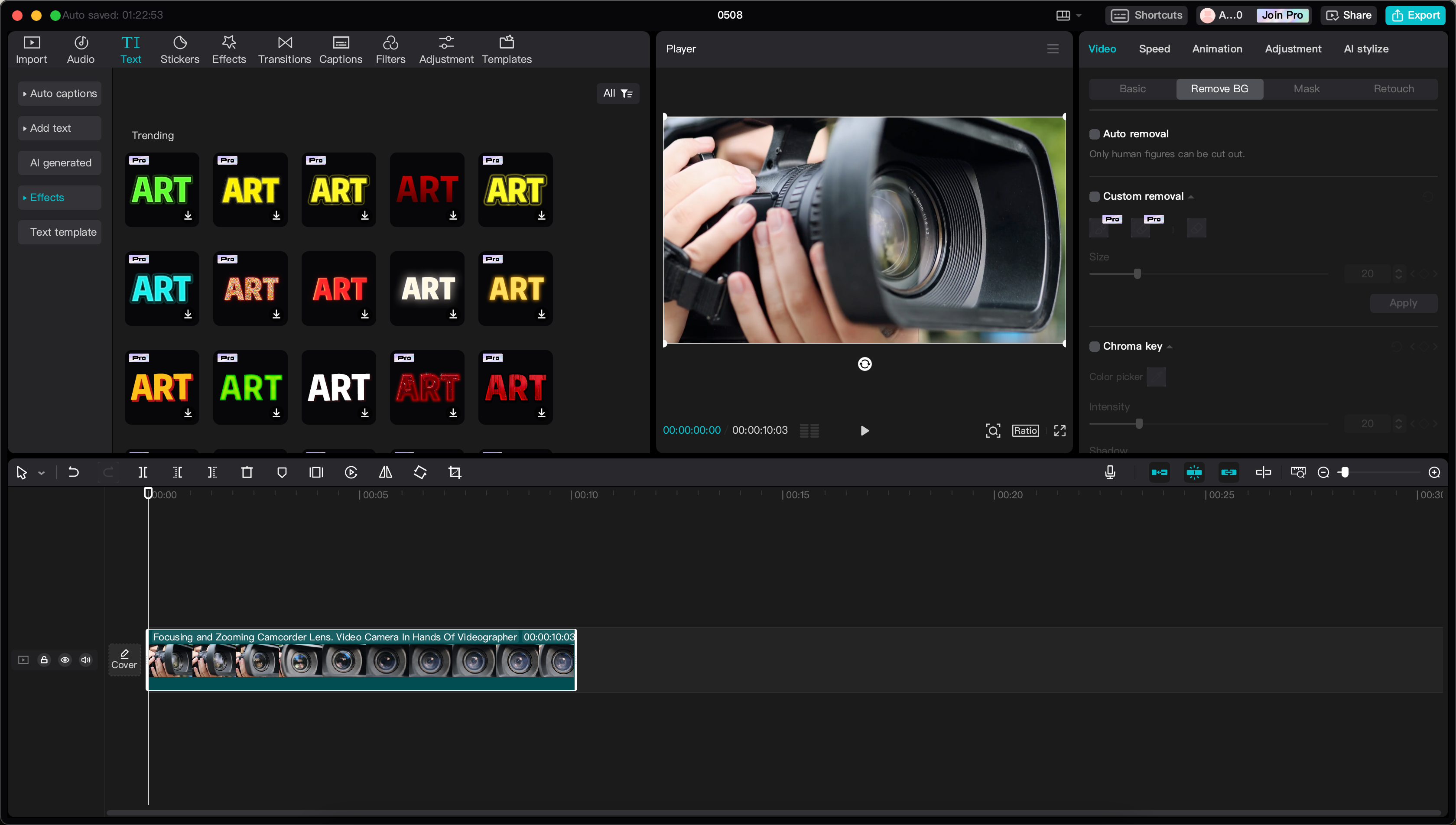 CapCut video editor