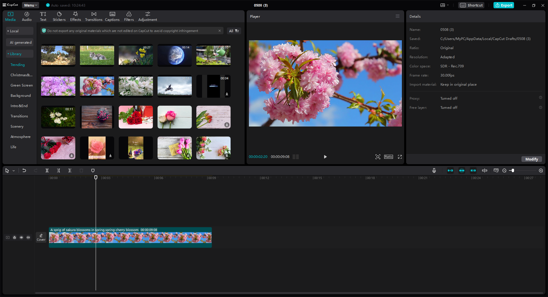 CapCut video editor