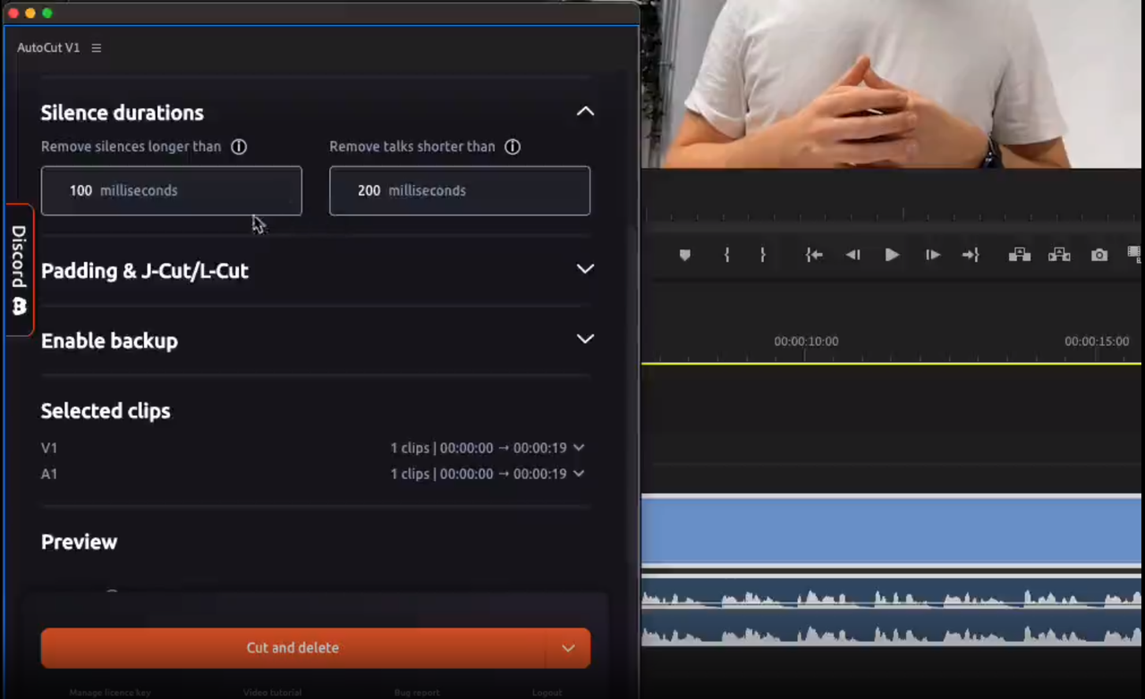 How to use AutoCut Silences to make cuts and customize video