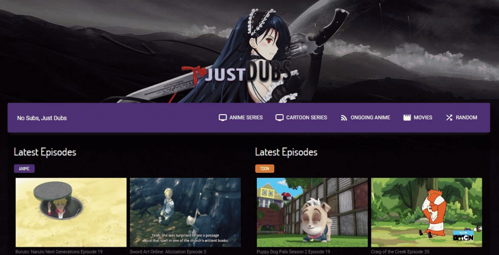Watch dub anime for free on Justdubs