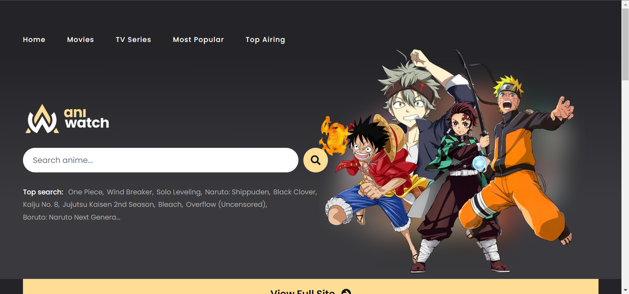 Watch free dubbed animes on Aniwatch