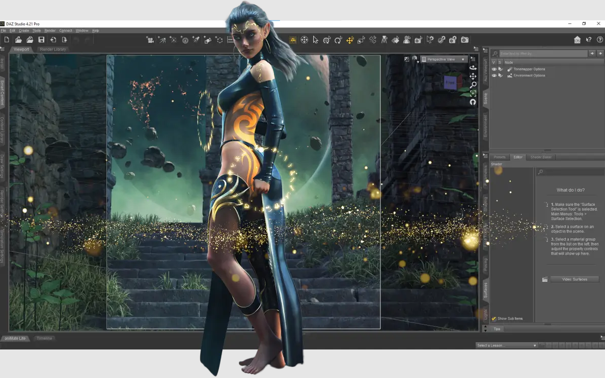 Daz 3D animation program free