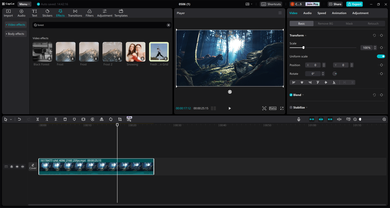 CapCut video editor