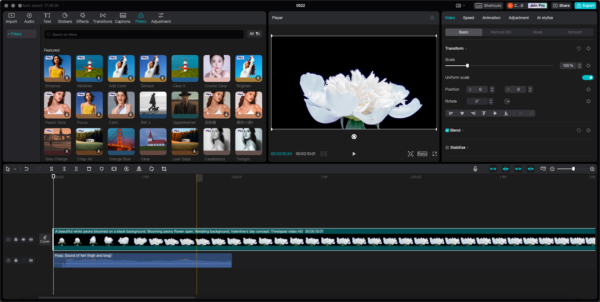 CapCut video editor