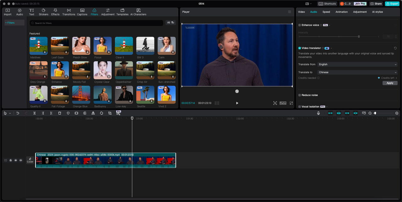 CapCut video editor