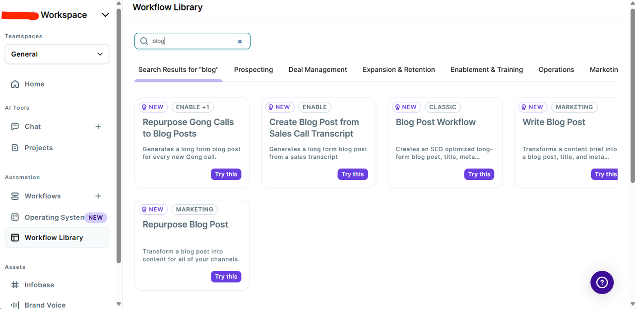 Workflow Library