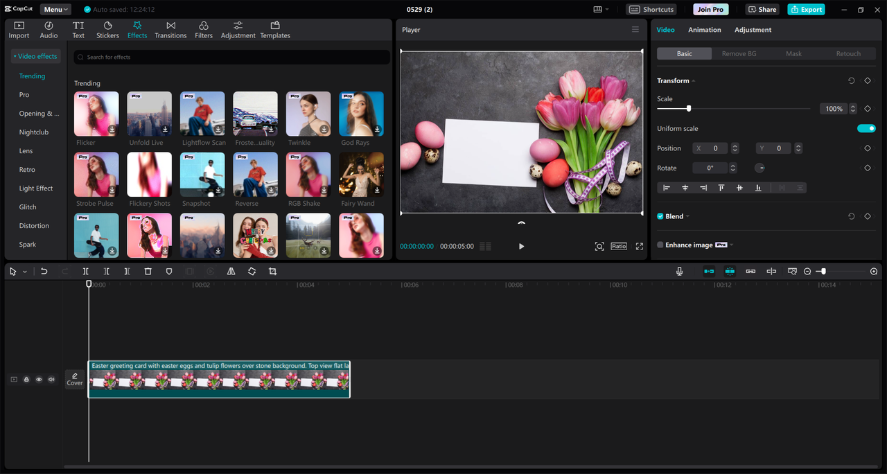 CapCut video editor