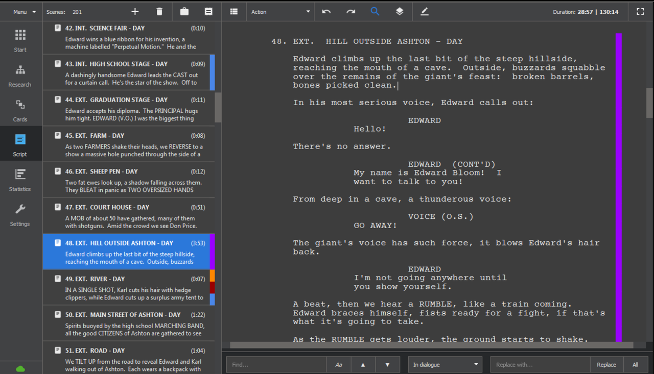 Kit Scenarist interface