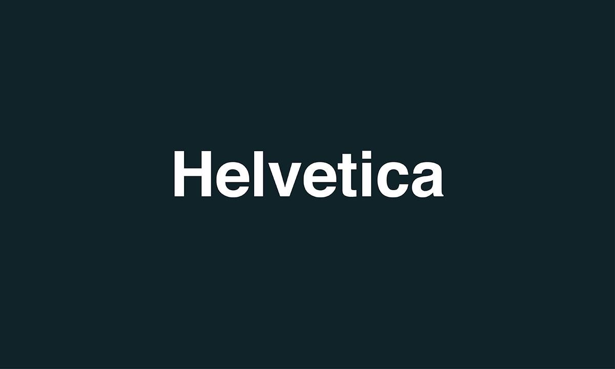 Helvetica font sample showcasing clean and modern sans-serif design Rustico font