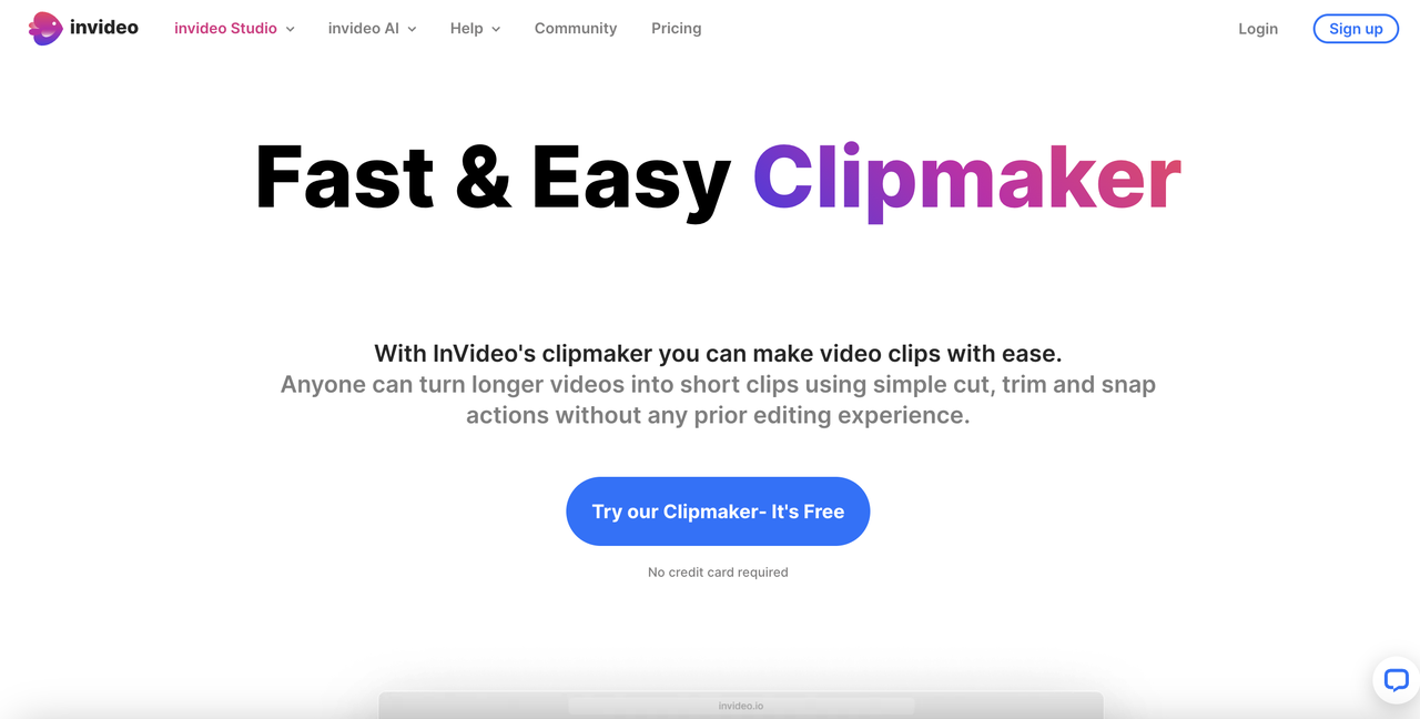 InVideo video clipping apps