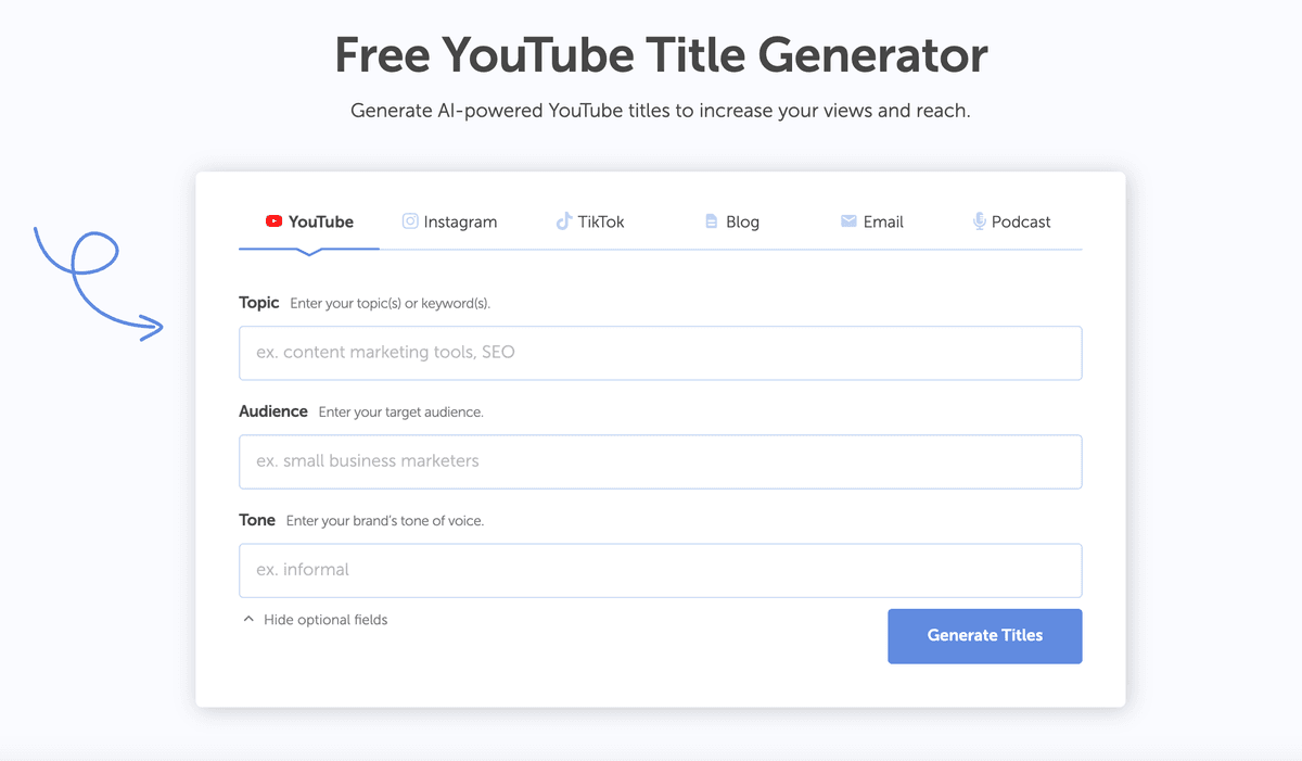 Using CoSchedule, a YouTube videos title generator