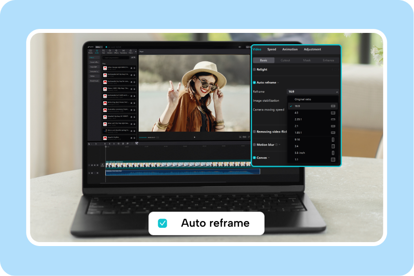 Quick, hassle-free video reframing