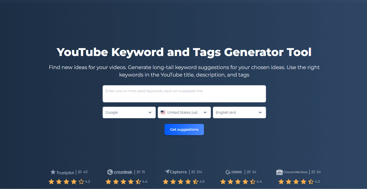 Sitechecker's YouTube keyword maker