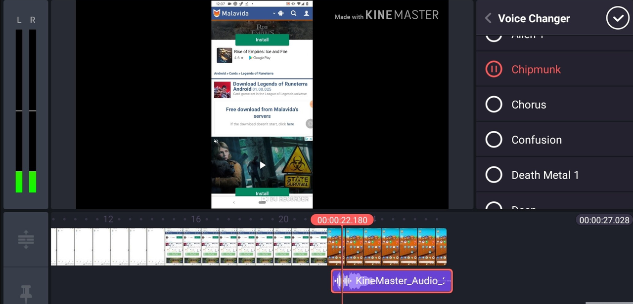 KineMaster is the best Instagram video editor for beginners