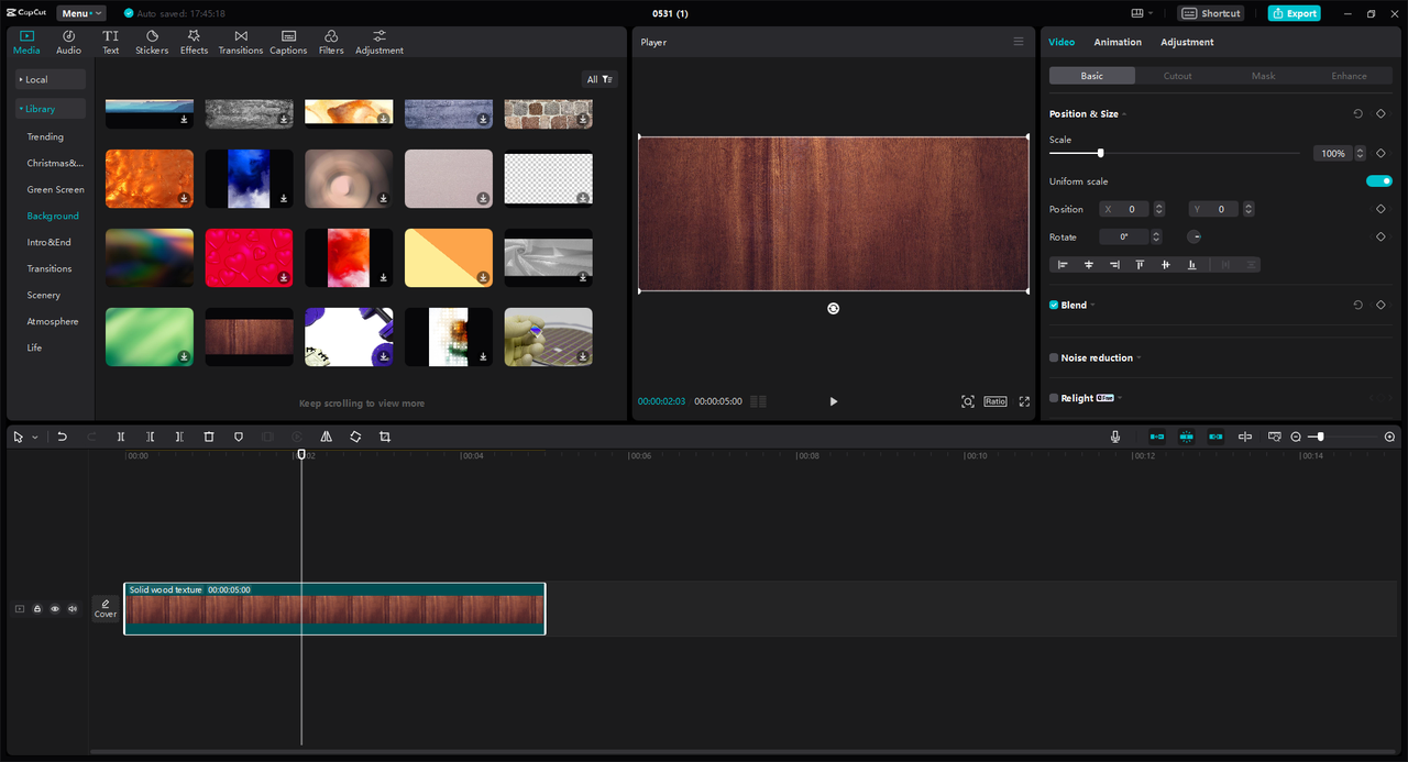 CapCut desktop video editor