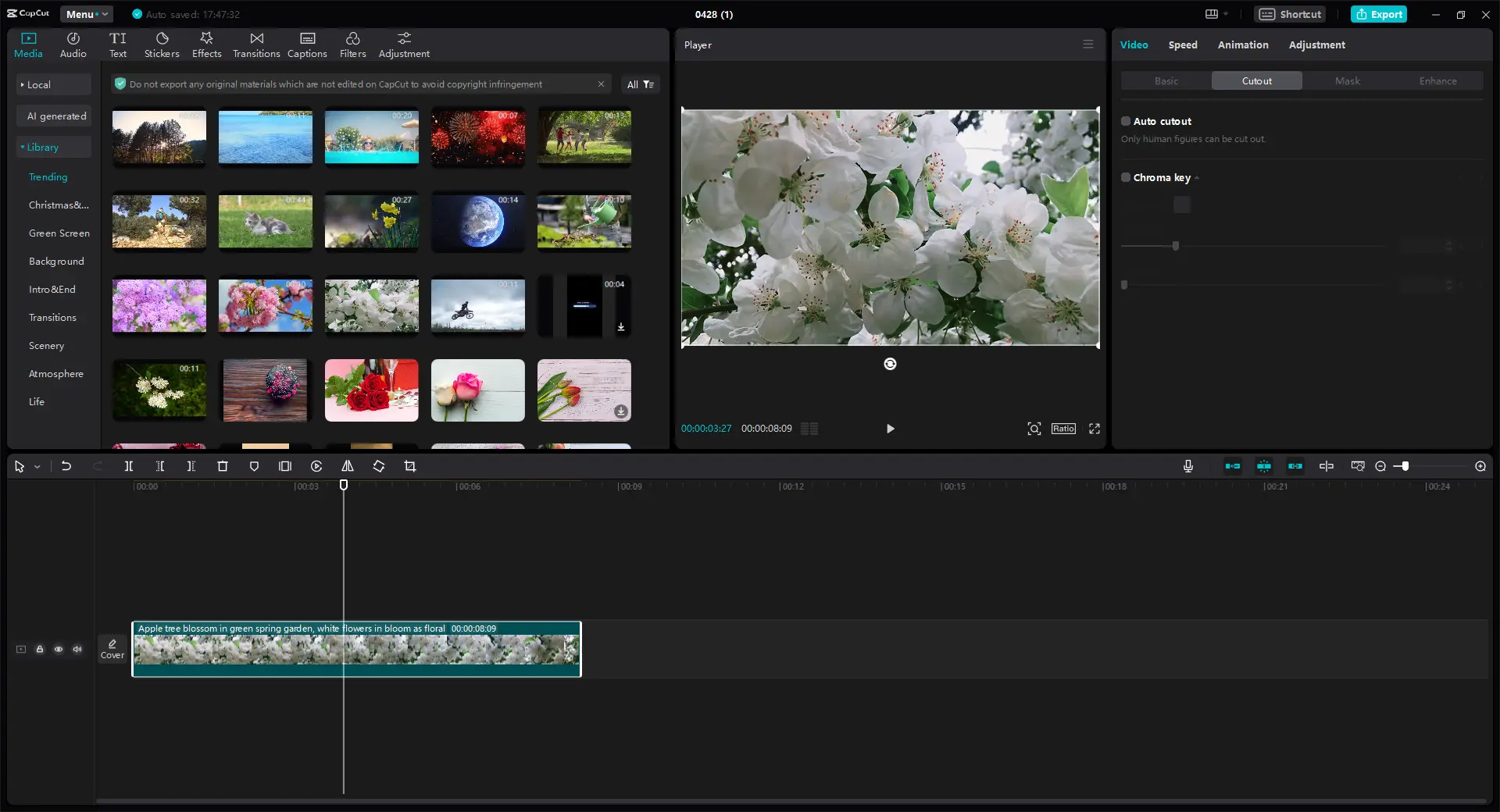 CapCut video editor