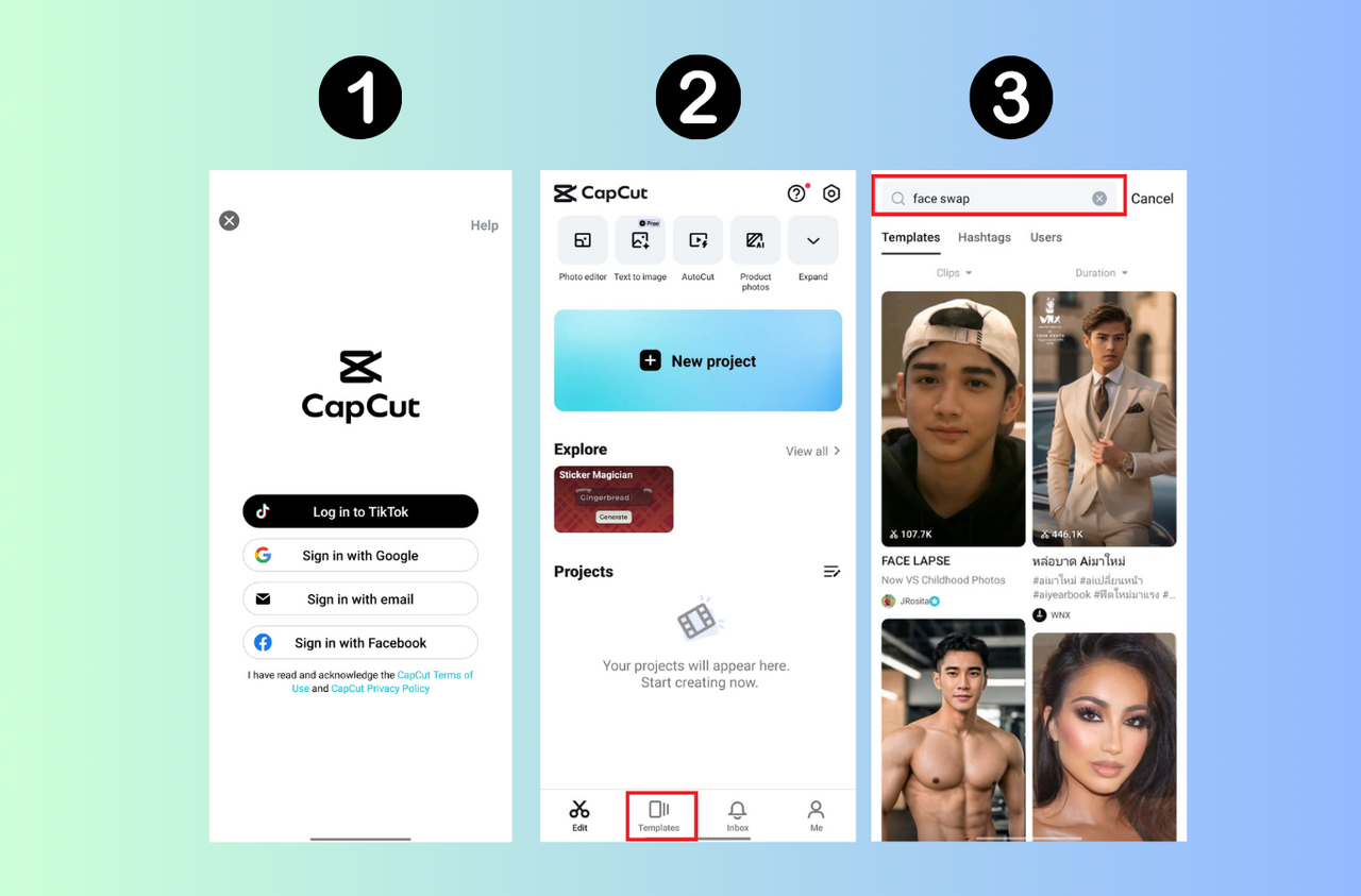 CapCut interface