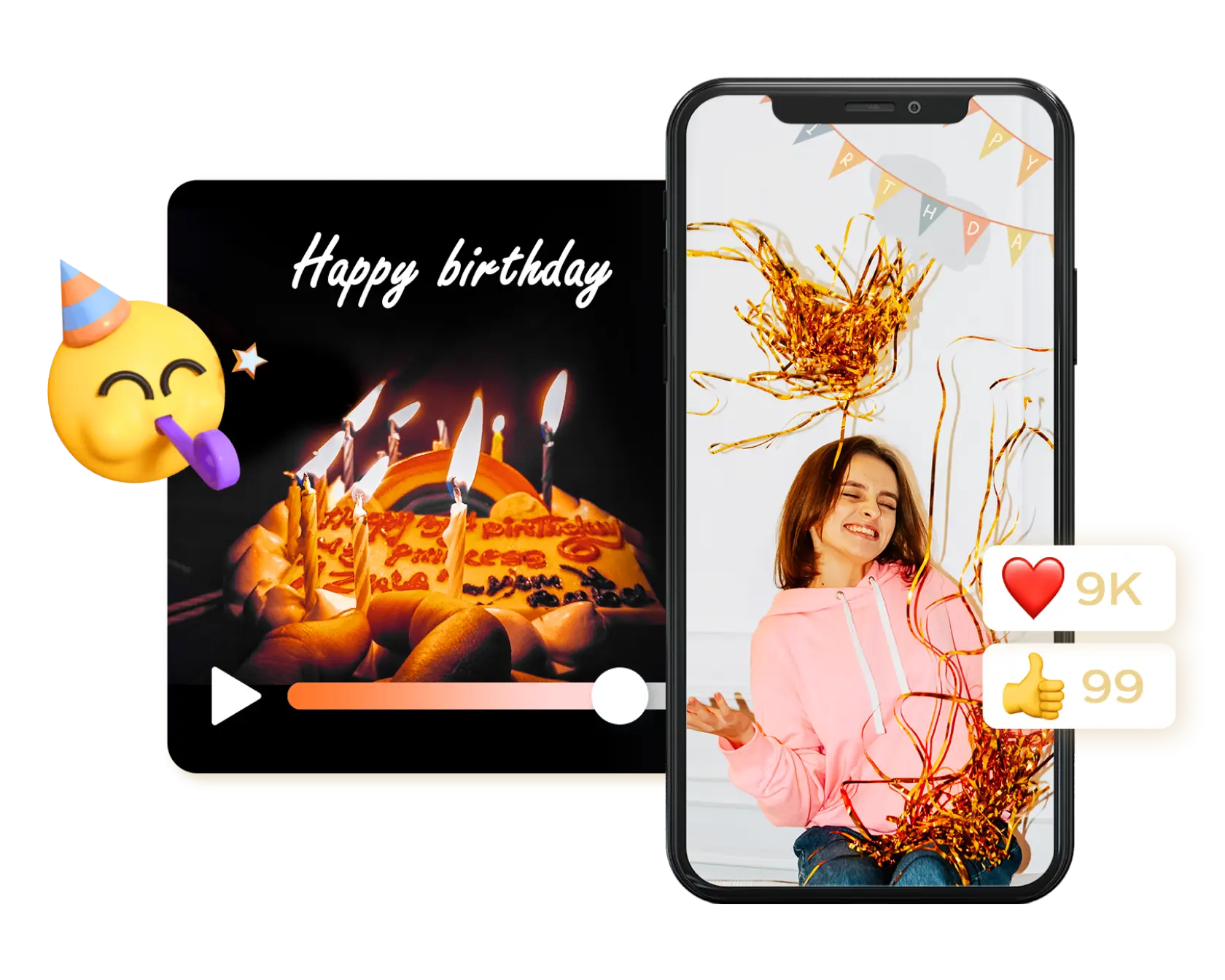 Nejlepší Happy Birthday Video Maker