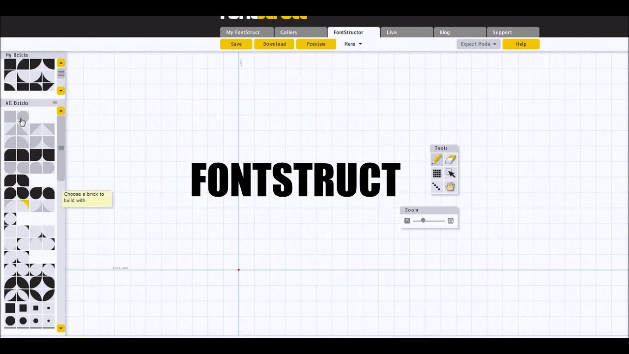 FontStruct interface