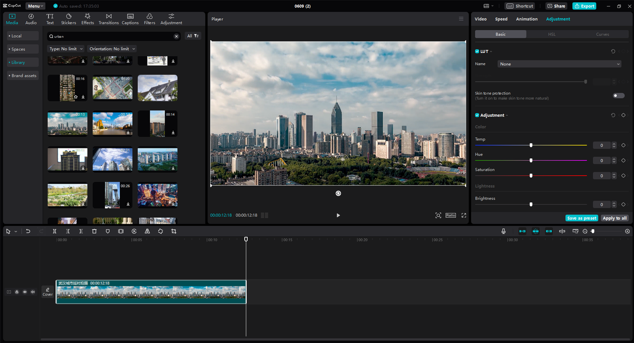 The easy-to-navigate editor interface of the CapCut desktop video editor