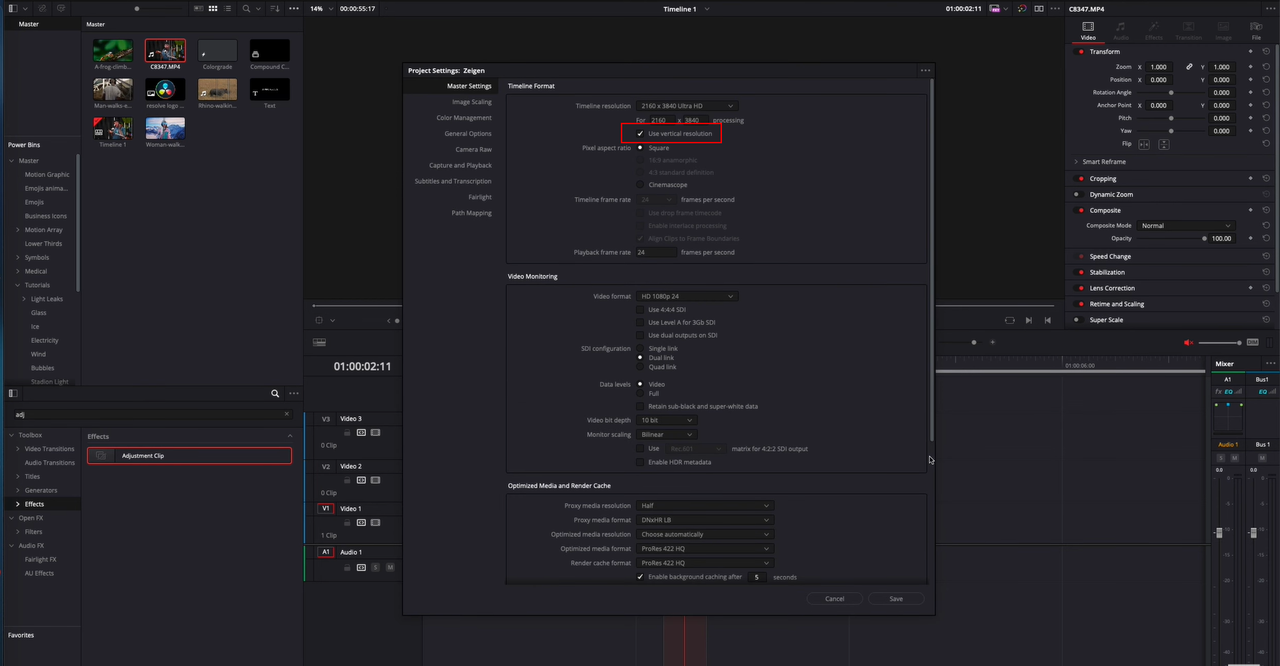 DaVinci Resolve Smart Reframe to Enhance Your Video Editing Workflow