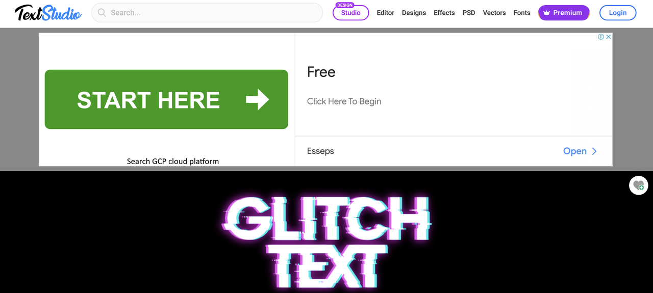 Text Studio glitchy text translator