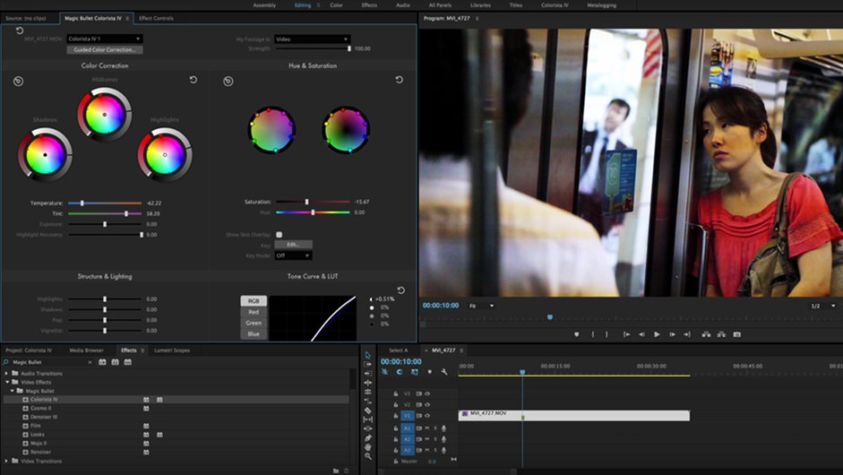  Red Giant Magic Bullet Looks plugin for color correction in Final Cut Pro