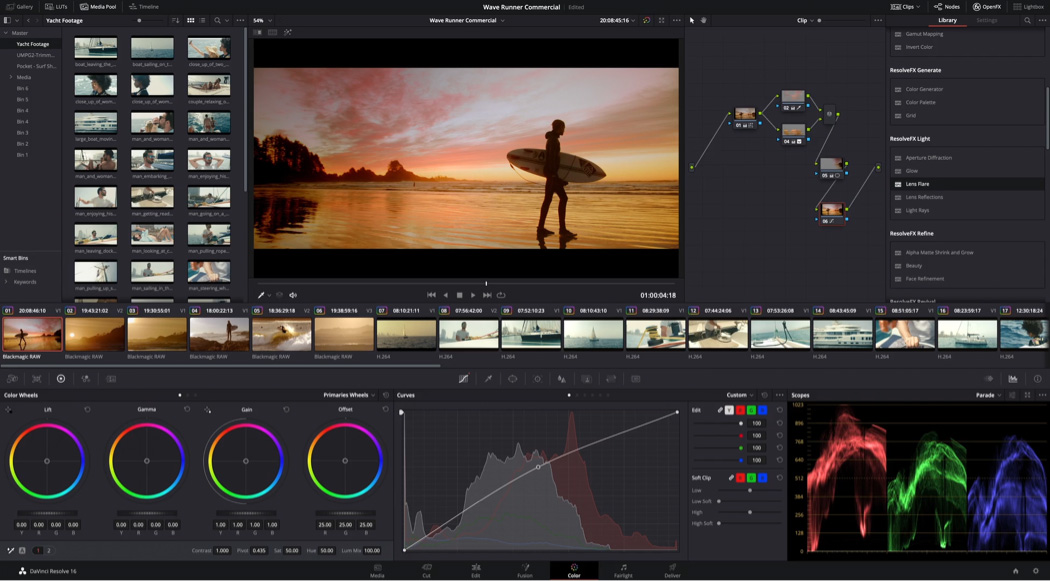 Utilizing DaVinci Resolve to achieve a cinematic look with color grading
