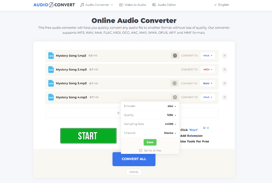 Online Audio Converter