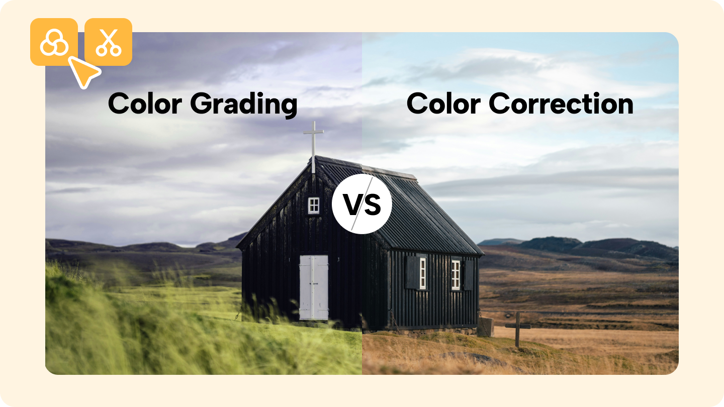 Farbkorrektur vs. Farbkorrektur