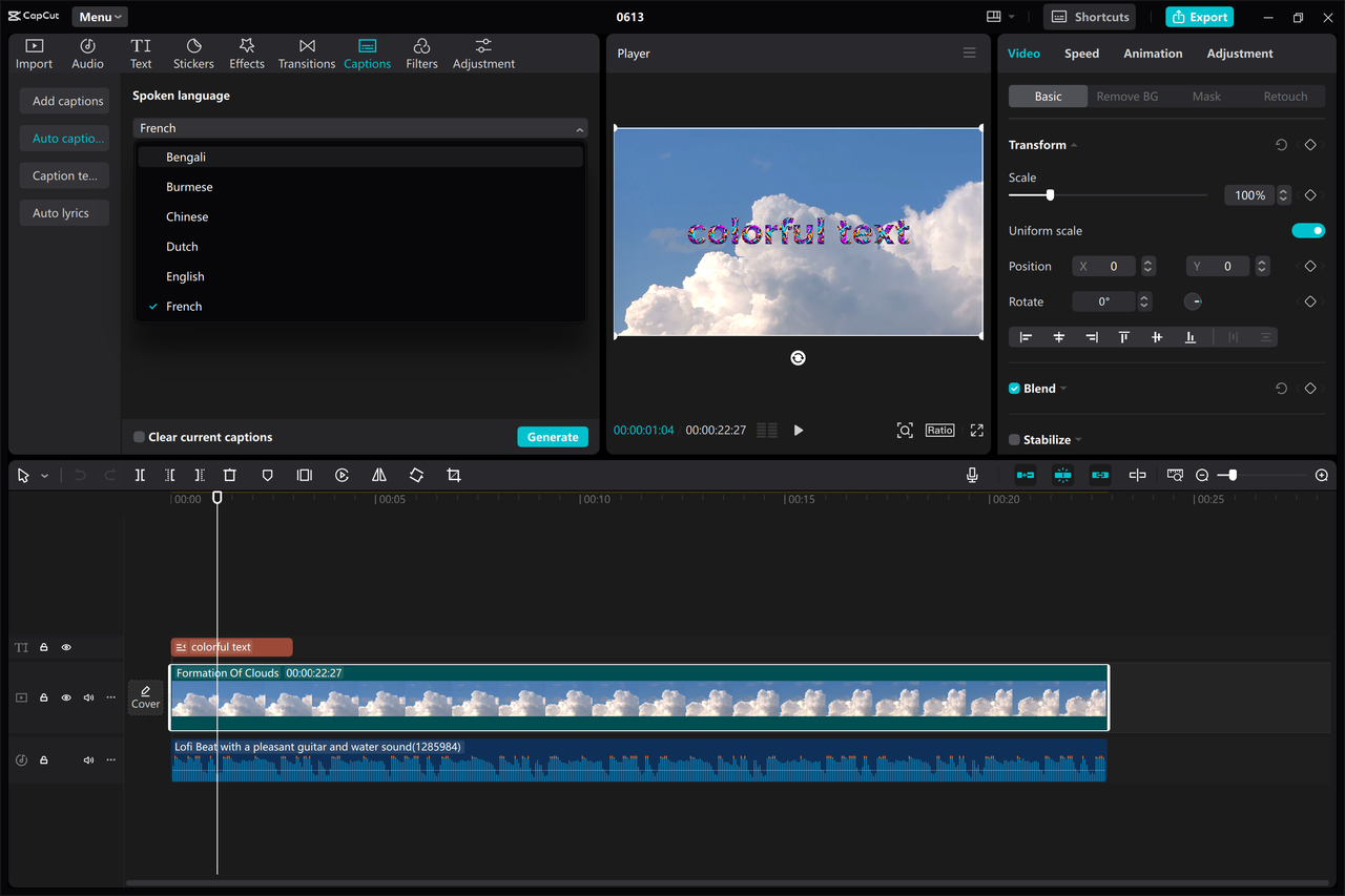 Add customized captions to your YouTube videos with the CapCut desktop video editor