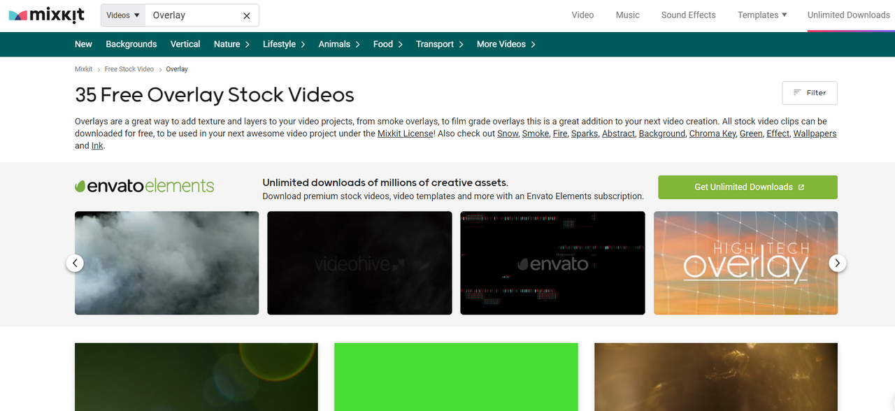 Mix Kit offers hundreds of free video overlays