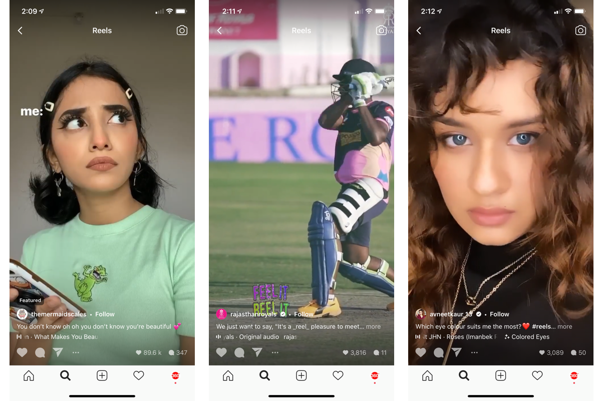 Share videos on Instagram Reels