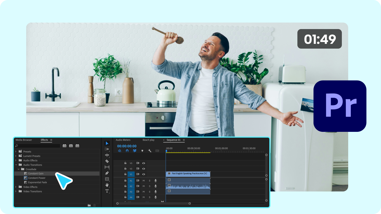 how to fade audio in premiere